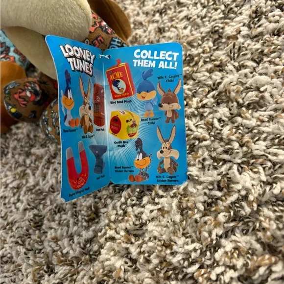 Warner Bros. Looney Tunes Plush Set - Blue and Brown Road runner @ wile e coyote - Picture 6 of 10